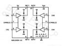 IC L293D 4-kanaals driver voor motoren (H-brug)